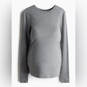 MAMA RIBBED JERSEY TOP